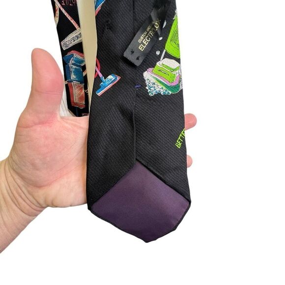 MCM Mid century modern style Electrolux Lux vacuum Silk Tie Necktie! - Picture 6 of 12
